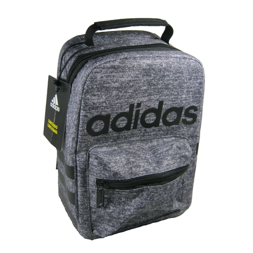 ADIDAS SANTIAGO Lunch Box Bag Cooler Gray Black One Size